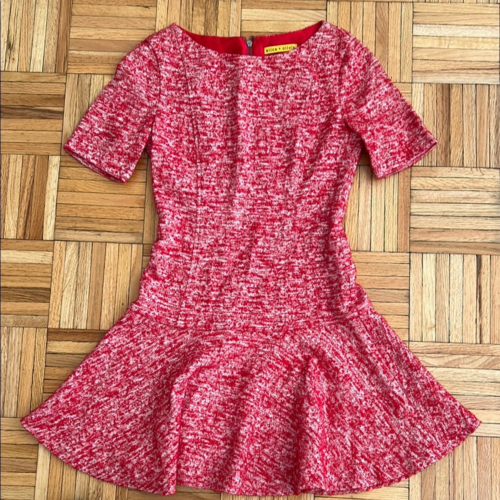 Alice + Olivia Red  Dress